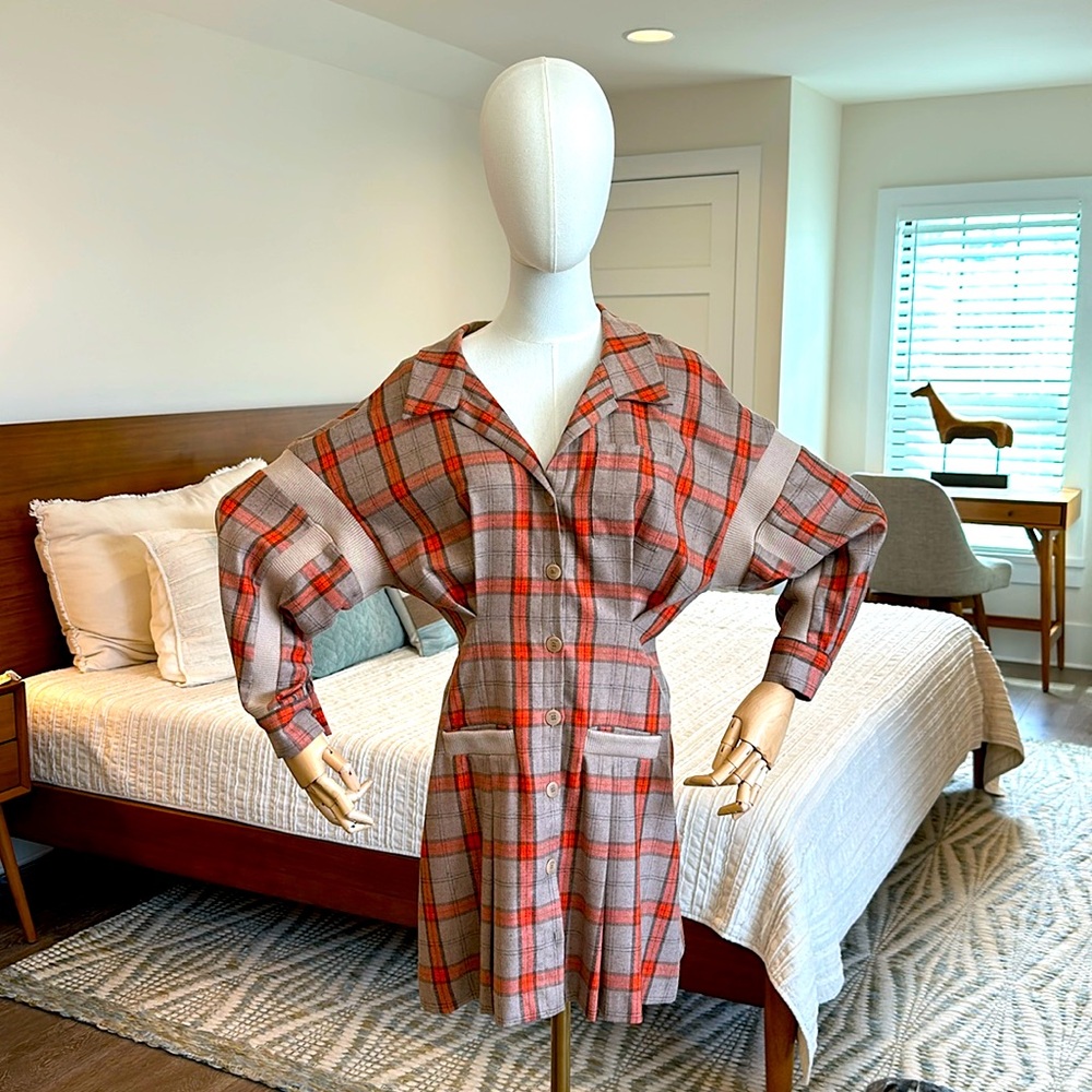 Maje Paris Plaid dress
